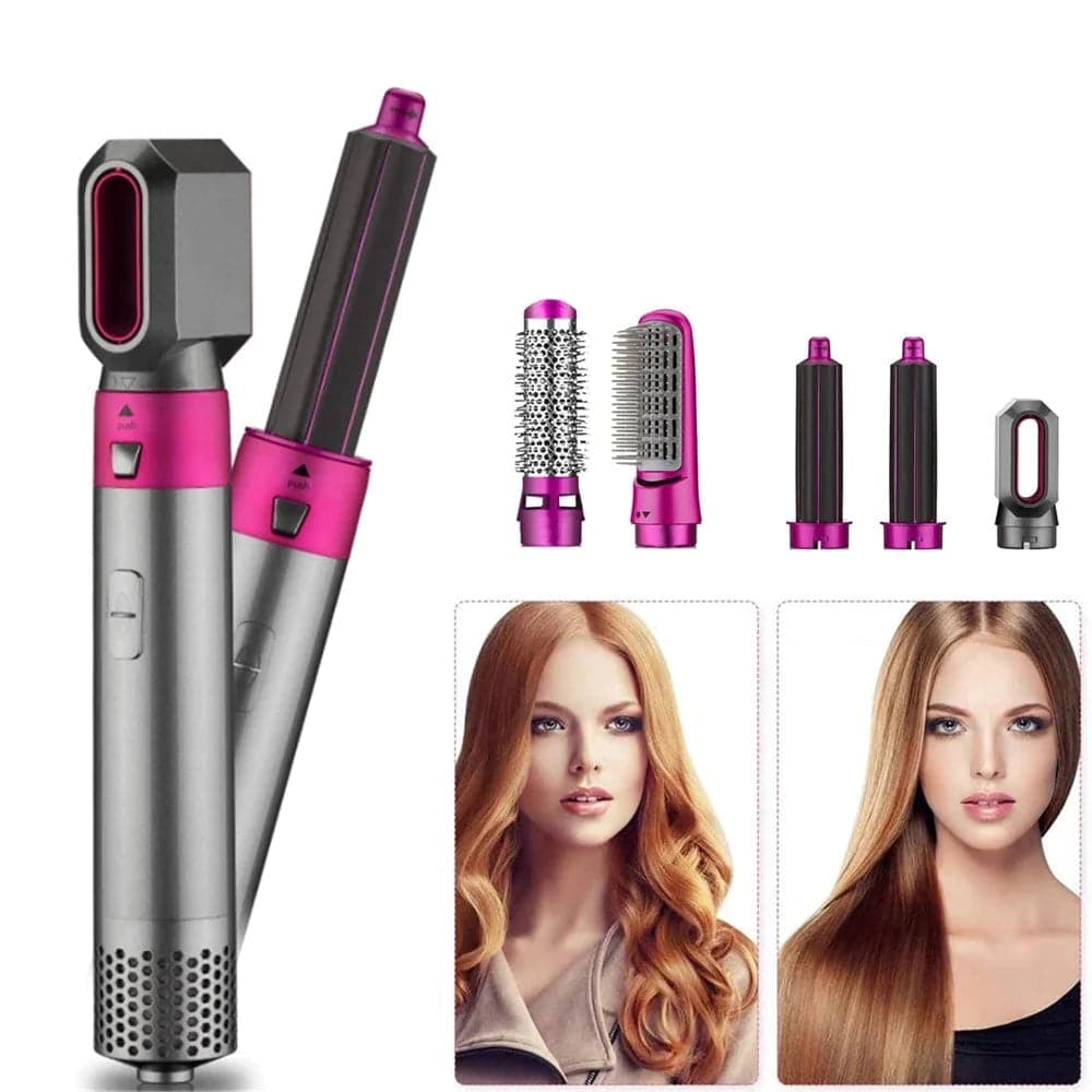 Spazzola Asciugacapelli 5 in 1 Accessori Intercambiabili Ceramica e Ioni New thumbnail 11