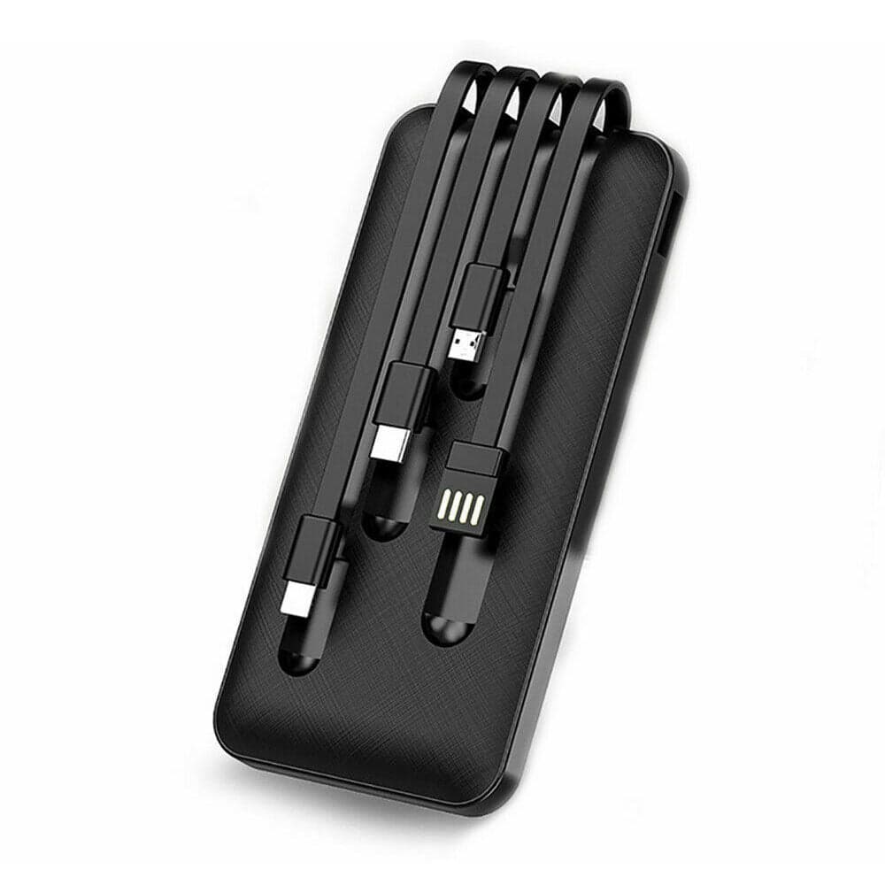 Power Bank A Ricarica Rapida 12000Mah 4 Cavi