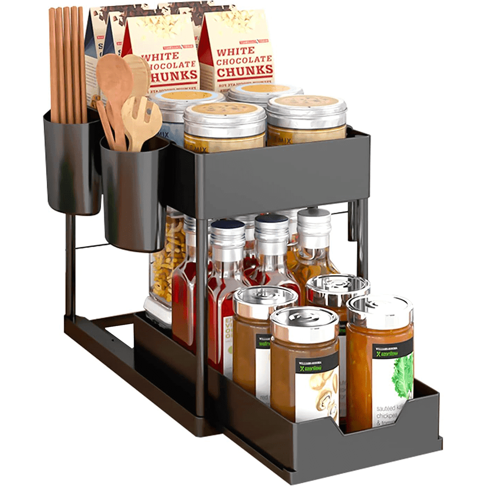 Organizer Per Armadietto A 2 Livelli Portaoggetti Da Cucina