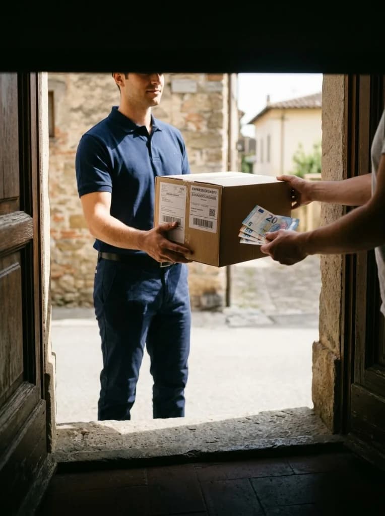 Pagamento in contanti alla consegna corriere espresso GLS SDA