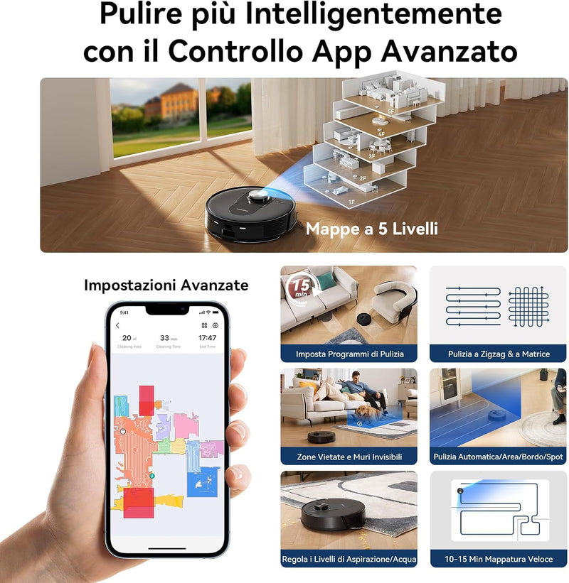 Easy Robot Aspirapolvere Lavapavimenti
