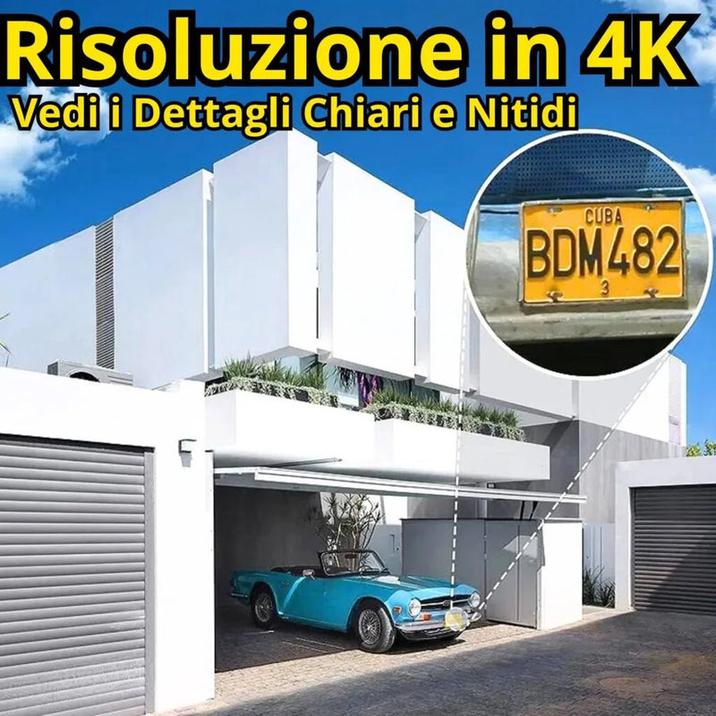 SunCam Telecamera Sicurezza con Solare - Doppio Camera 4G LTE