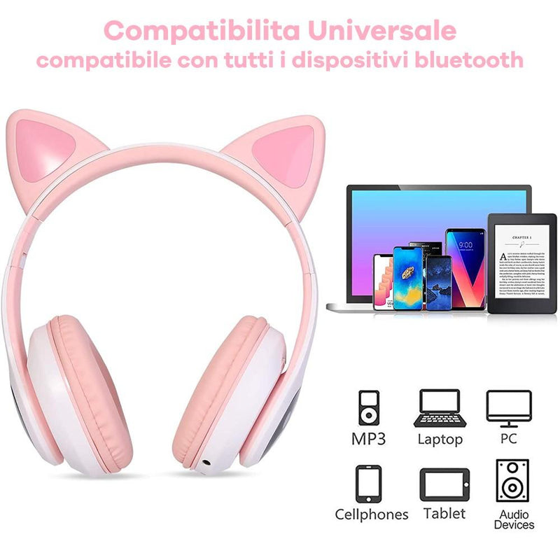 Cuffie Con Orecchie Da Gatto