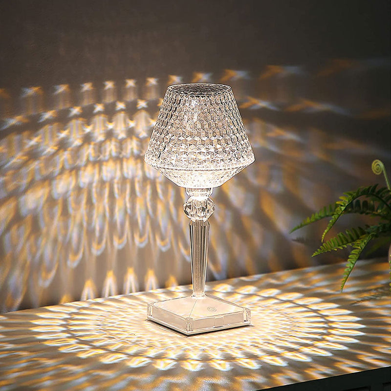 Design Lamp Prisma In Cristallo Touch Senza Fili