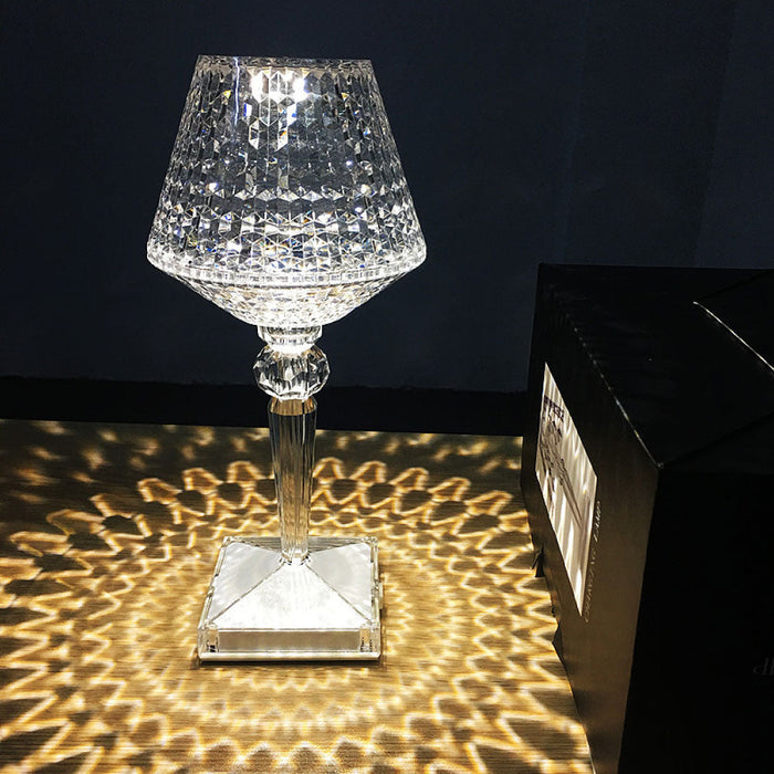 Design Lamp Prisma In Cristallo Touch Senza Fili
