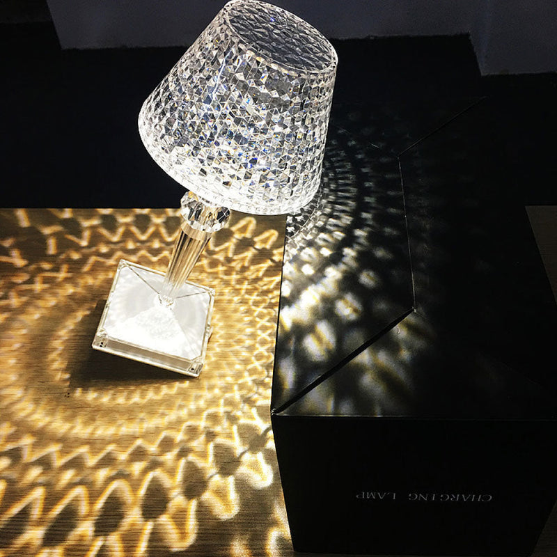 Design Lamp Prisma In Cristallo Touch Senza Fili