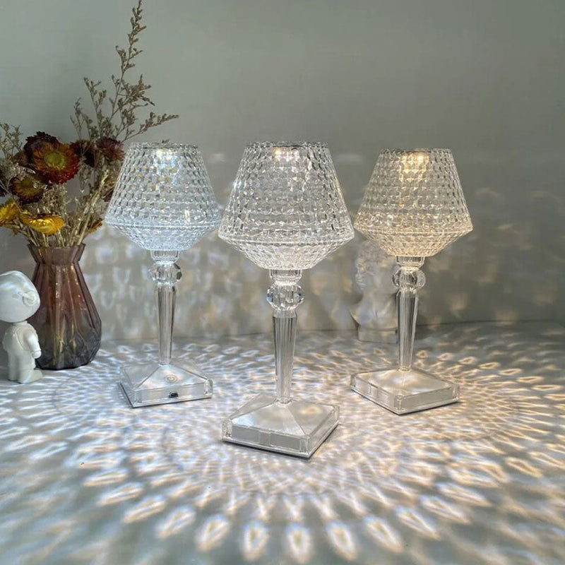 Design Lamp Prisma In Cristallo Touch Senza Fili