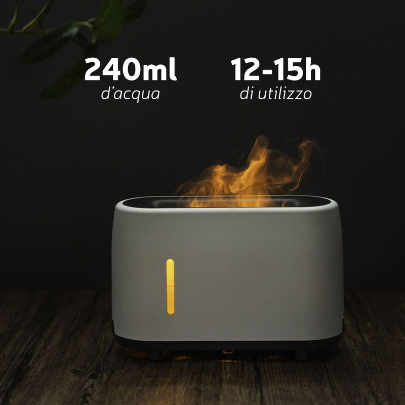 Diffusore Di Aroma Ambiente Con Effetto Fiamma Led