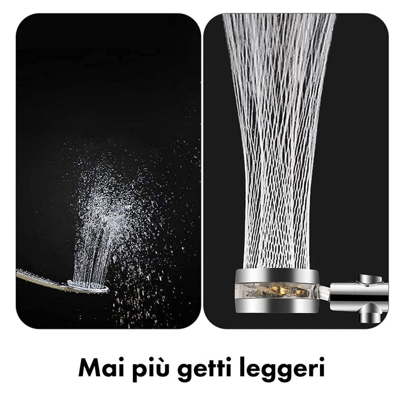 Doccia Alta Pressione Anticalcare Girevole A 360 °