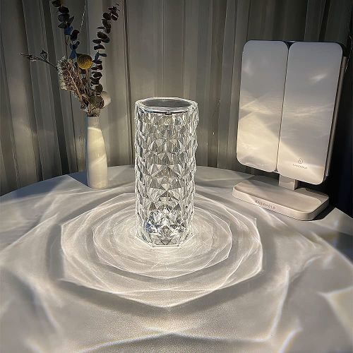 Diamond Lamp Lampada Effetto Cristallo Diamante Touch 3 Luci