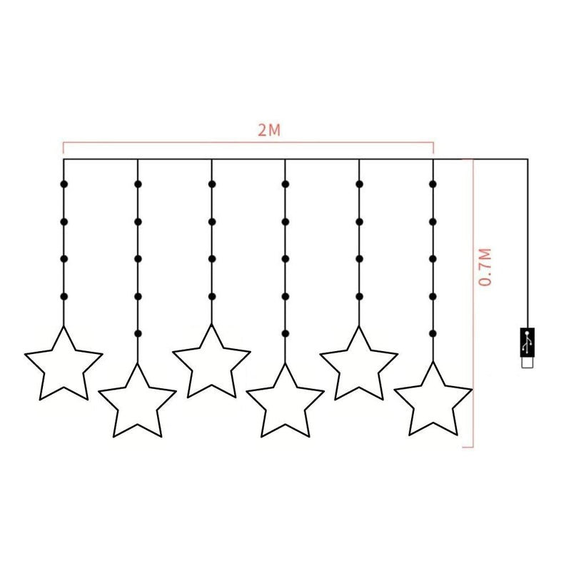Star Led, Luci A Led A Stella A Cinque Punte
