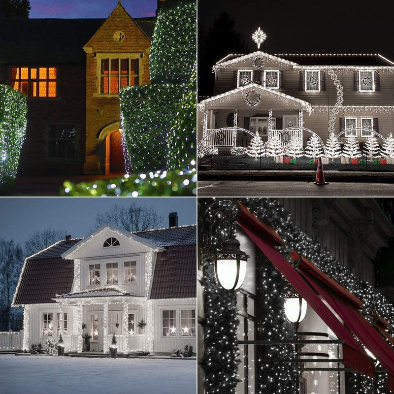 Luci Led Natalizie 100Led Con Pannello Solare 10W