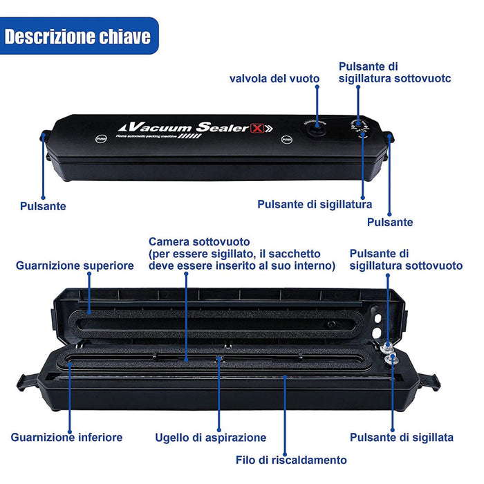 Macchina Sottovuoto Professionale Per Alimenti Freschi