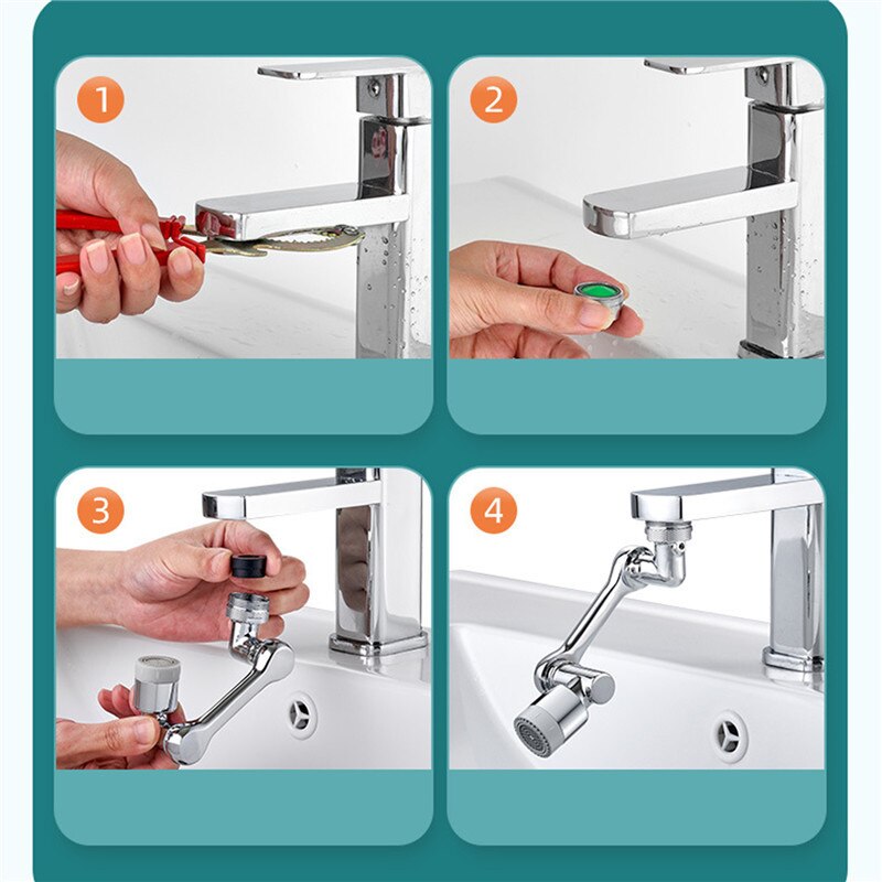 Magic Splash, Supporto Rotante Per Lavandino 360 Gradi