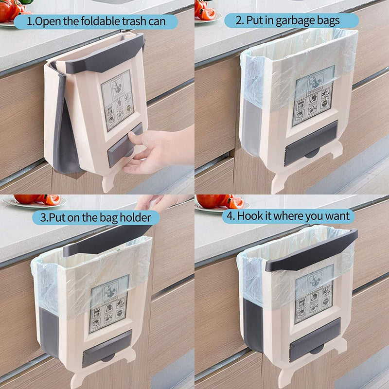 Pattumiera Portatile Da Appendere Richiudibile