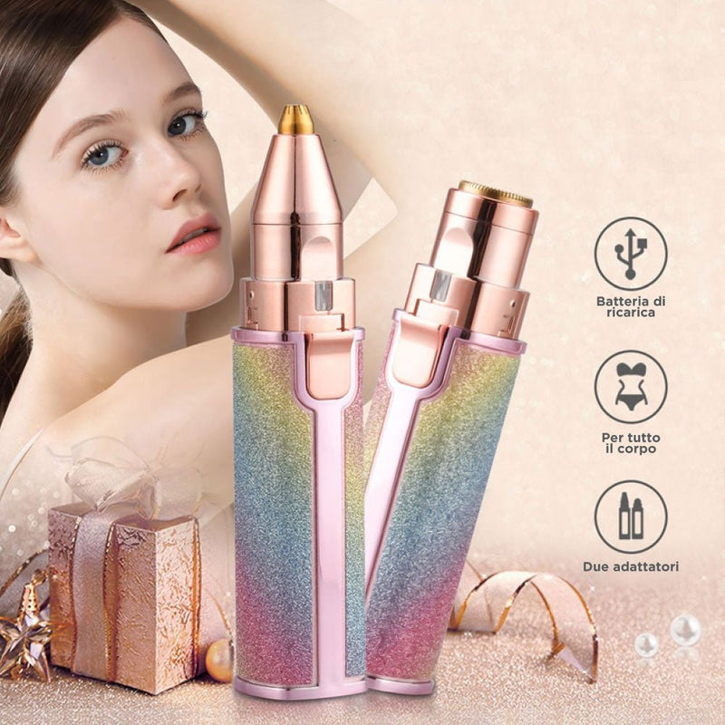 Rainbow Pen 2 In 1 Depilazione Ad Alta Precisione