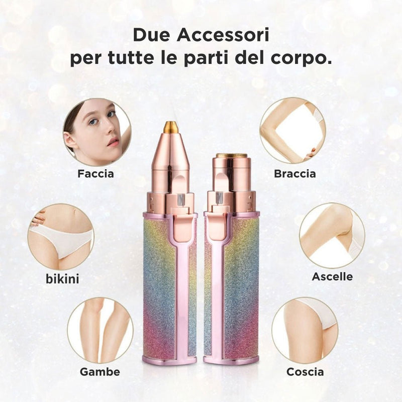 Rainbow Pen 2 In 1 Depilazione Ad Alta Precisione