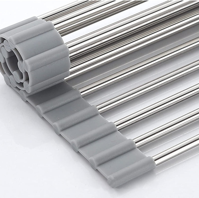 Scolapiatti Pieghevole Multi Funzione Per Lavabo