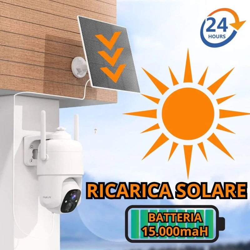 SunCam Telecamera Sicurezza con Solare - Doppio Camera 4G LTE